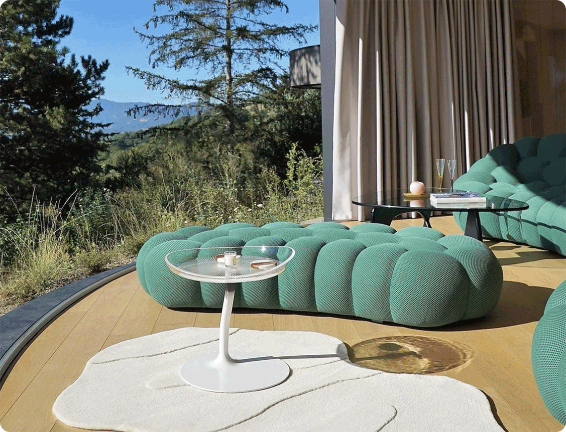 Balloon Chairs ☼ Charlotte Taylor's Virtual Escapes ☼ A Sunscreen Candle